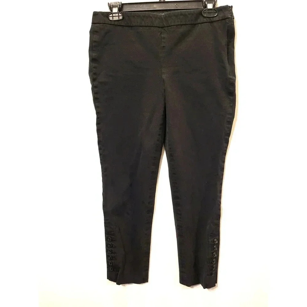 Talbot Black Capris Petite 6‎ 1B